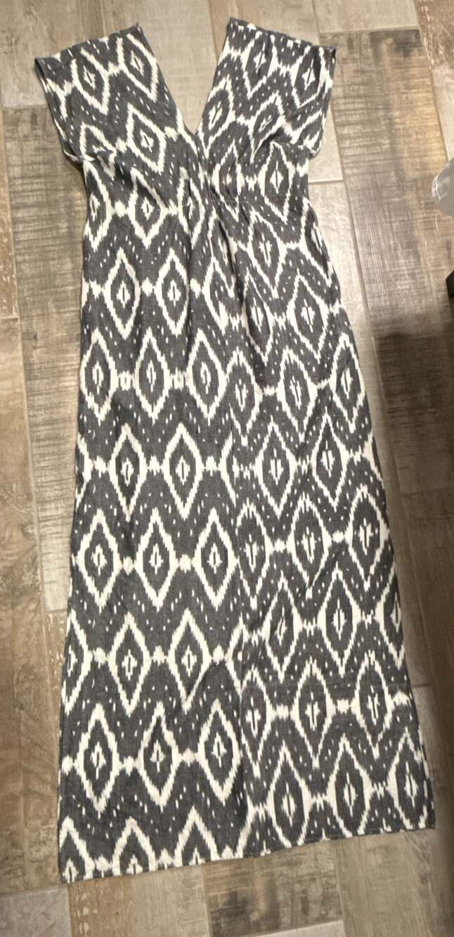 Esby Apparel Ikat Printed 100% Cotton Maxi Dress — image 6 of 7